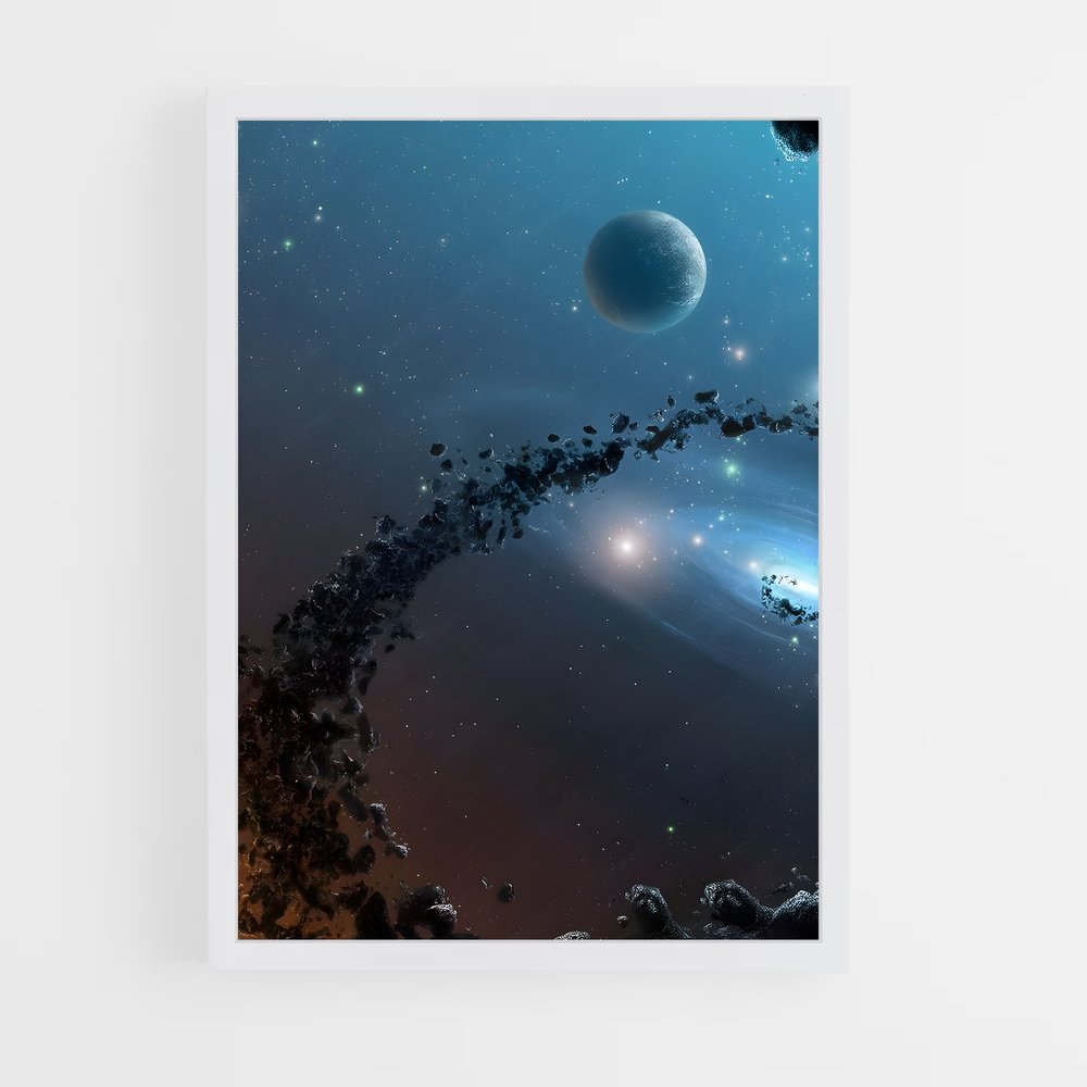 Poster Station Asteroid – affiche Système solaire (vue 3)